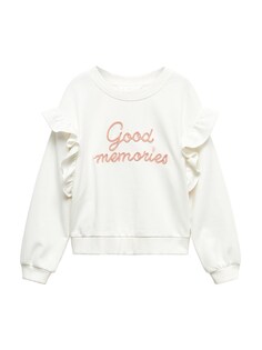 Толстовка MANGO KIDS MEMORIES, экрю