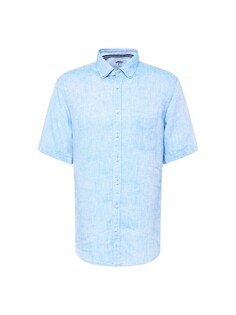 Рубашка на пуговицах стандартного кроя Fynch-Hatton, пестрый синий
