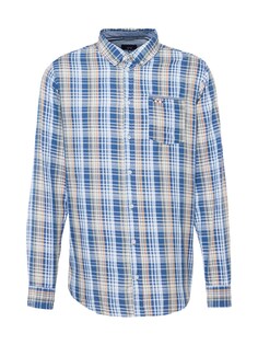 Рубашка на пуговицах стандартного кроя FQ1924 Steven, темно-синий/светло-голубой