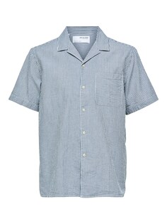 Комфортная рубашка на пуговицах SELECTED HOMME Ray, ночной синий