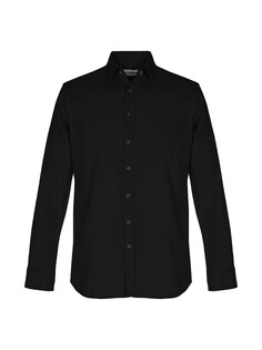 Рубашка на пуговицах стандартного кроя Defacto, черный