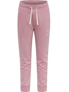 Зауженные брюки Hummel, светло-розовый