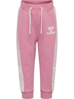 Зауженные тренировочные брюки Hummel, розовый/светло-розовый