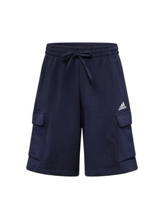 Обычные тренировочные брюки Adidas Essentials, темно-синий