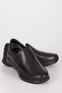 Повседневные мужские кроссовки из натуральной кожи с круглым носком 42720 GÖNDERİ(R)