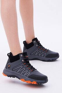 Удобные ботинки унисекс дымчато-оранжевого цвета на шнуровке TONNY BLACK