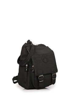 Рюкзак из мятой ткани с двумя отделениями Stilgo, черный