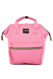 Рюкзак с металлическими полями Bagmori, розовый