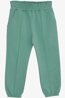 Спортивные штаны для девочек с карманом на эластичном поясе мятно-зеленого цвета (1–3 года) Breeze