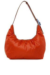 Кожаная сумка-пуф с толстым ремешком Bagmori, плитка