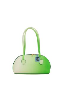 Овальная сумка с градиентом на длинном ремешке Bagmori, зеленый