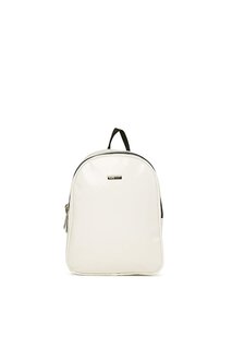 Толстый рюкзак с блестящей текстурой и двойной молнией Bagmori, белый