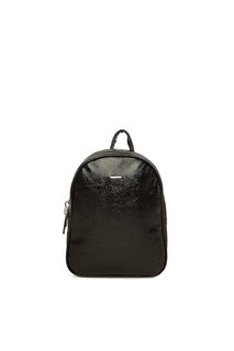 Толстый рюкзак с блестящей текстурой и двойной молнией Bagmori, черный