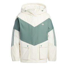 Куртка Adidas Originals Hooded, бежевый/зеленый