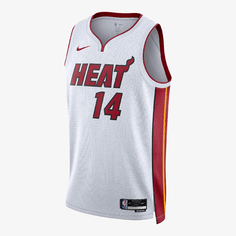 Майка Miami Heat Association Edition Nike Dri-FIT NBA Swingman, белый/красный/желтый