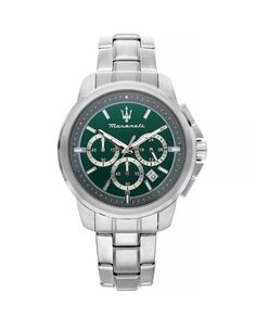 Мужские часы Successo R8873621017 со стальным и серебряным ремешком Maserati, серебро