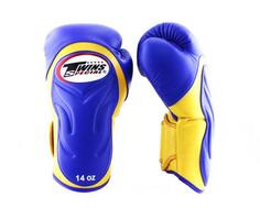 Боксерские перчатки Twins Special BGVL6, золотой / синий