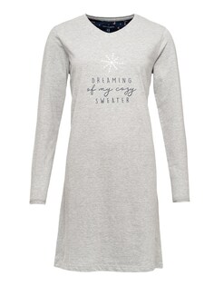 Ночная рубашка Happy Shorts Christmas, пестрый серый