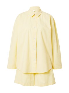 Короткий пижамный комплект Becksöndergaard, светло-желтого