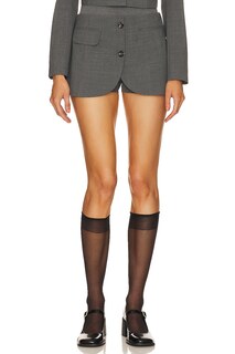 Шорты Vivetta Light Wool Shorts, серый