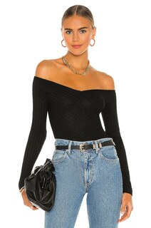 Боди Bardot Off Shoulder, черный