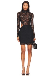 Платье мини fleur du mal Lace Cutout, черный