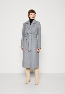 Пальто классическое SLFMILO COAT Selected Femme, светло-серый меланж