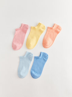 Женские носки-пинетки на плоской подошве, 5 шт. LCW DREAM, розовый