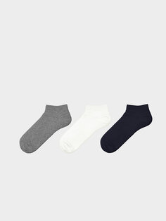 Мужские носки-пинетки, 3 пары носков LCW ECO, серый