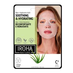 Увлажняющая тканевая маска с алоэ и гиалуроновой кислотой Iroha Nature Soothing &amp; Hydrating, 20 мл