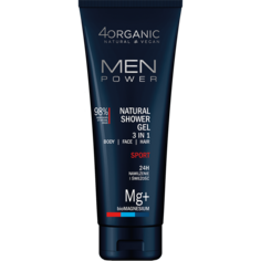 Мужской гель для душа 3в1 4Organic Men Power, 250 мл