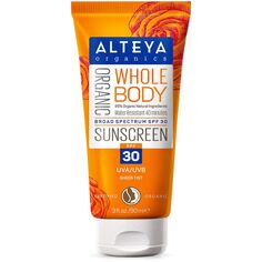 Органический солнцезащитный крем spf30 Alteya Whole Body Organic Sunscreen, 90 мл Алтэя