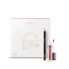 Набор для макияжа губ 02 знаменитая роза Kiko Milano Holiday Première Matte Desire Lips Gift Set, 1 комплект