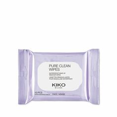 Салфетки для снятия макияжа с лица Kiko Milano Pure Clean, 10 шт/1 упаковка