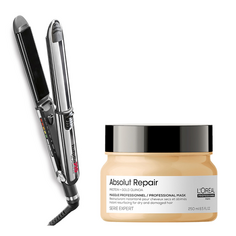 Комплект: выпрямитель для волос 31мм - черный Babyliss Pro Elipsis And Absolut Repair, 250 мл