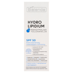 Увлажняющий и защитный барьерный крем с spf50 для лица Bielenda Hydro Lipidium, 30 мл