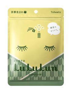 Маска для лица с зеленым чаем Lululun Kyoto, 7 шт/1 упаковка