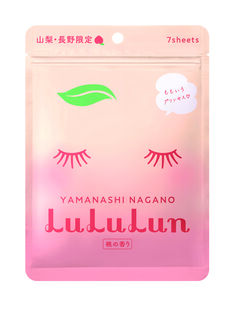 Персиковая маска для лица Lululun Yamanashi, 7 шт/1 упаковка