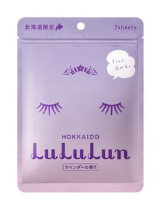 Маска для лица с лавандой Lululun Hokkaido, 7 шт/1 упаковка
