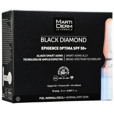 Антивозрастная сыворотка для лица в ампулах Martiderm Black Diamond Epigence Optima Spf50+, 10х2 мл