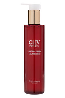 Бодрящий очищающий гель для лица с ягодами женьшеня Cliv Premium, 200 мл