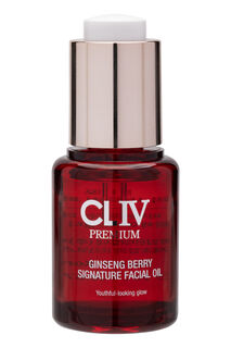 Омолаживающее и осветляющее масло для лица с ягодами женьшеня Cliv Premium, 20 мл
