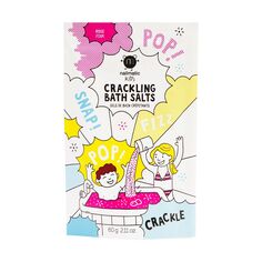 Игристая соль для ванн детская розовая Nailmatic Kids Crackling Bath Salt, 60г