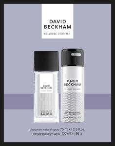 Набор: натуральный дезодорант-спрей David Beckham Classic Homme, 150 мл