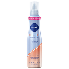 Мусс для вьющихся волос экстрасильной силы Nivea Flexible Curls &amp; Care, 150 мл