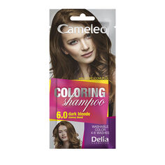 Шампунь-краска для волос 6.0 темно-русый Delia Cameleo Coloring, 40 мл