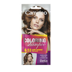Шампунь-краска для волос 6.53 золотистая карамель Delia Cameleo Coloring, 40 мл