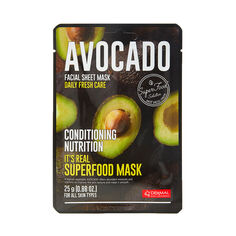 Питательная маска для лица в листе Dermal It&apos;S Real Superfood Mask, 25 мл
