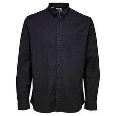 Рубашка Selected Egrick-Ox Flex, черный