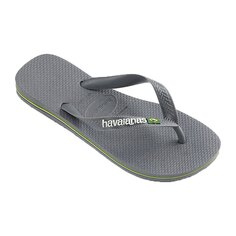 Шлепанцы Havaianas Brasil Logo, серый